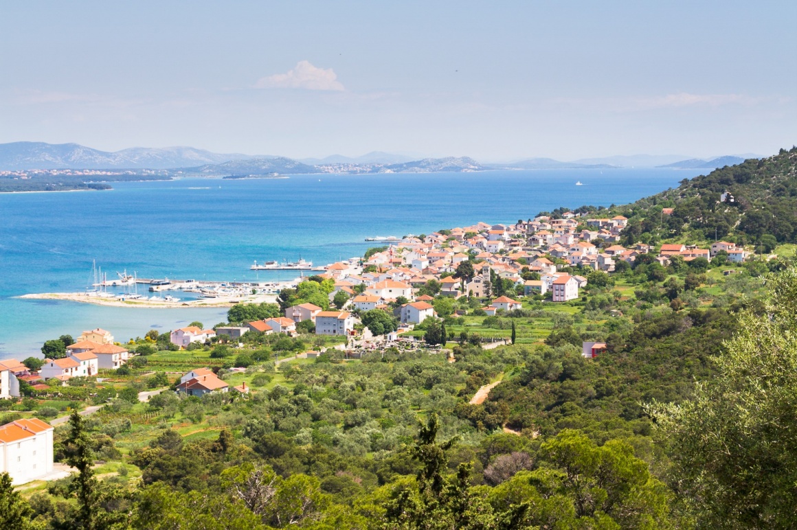 'View from the top od the mountain, Pasman island, Croatia' - Zadar